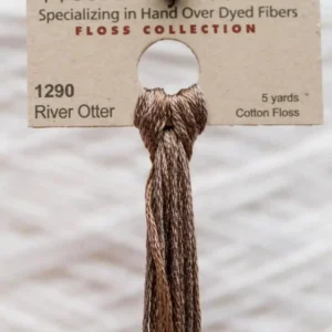 1290 River Otter Weeks Dye Works embroidery floss skein