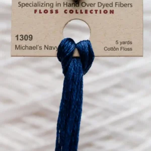 1309 Michael's Navy Weeks Dye Works embroidery floss skein