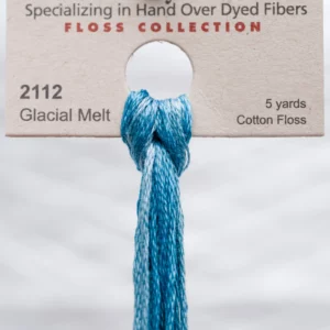 2112 Glacial Melt Weeks Dye Works embroidery floss skein