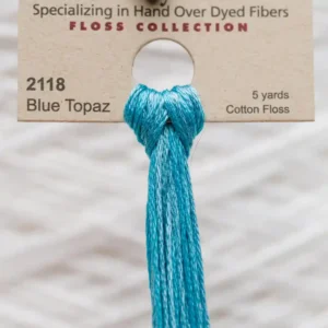 2118 Blue Topaz Weeks Dye Works embroidery floss skein