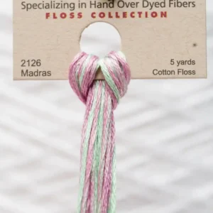 2126 Madras Weeks Dye Works embroidery floss skein
