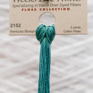 2152 Kentucky Bluegrass Weeks Dye Works embroidery floss skein