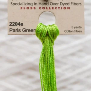 2204a Paris Green Weeks Dye Works embroidery floss skein