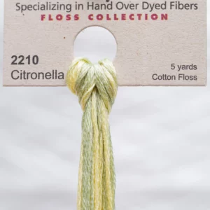 2210 Citronella Weeks Dye Works embroidery floss skein