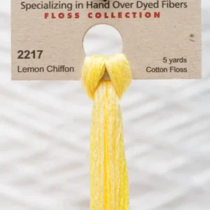2217 Lemon Chiffon Weeks Dye Works embroidery floss skein