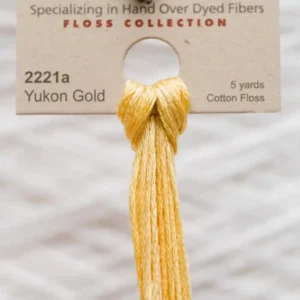2221a Yukon Gold Weeks Dye Works embroidery floss skein