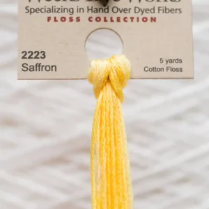 2223 Saffron Weeks Dye Works embroidery floss skein
