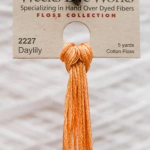 2227 Daylily Weeks Dye Works embroidery floss skein