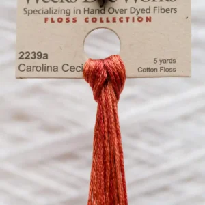 2239a Carolina Cecil Weeks Dye Works embroidery floss skein