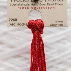 2240 Red Rocks Weeks Dye Works embroidery floss skein