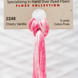 2248 Cherry Vanilla Weeks Dye Works embroidery floss skein