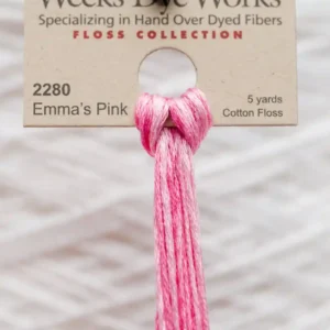 2280 Emma's Pink Weeks Dye Works embroidery floss skein