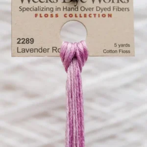 2289 Lavender Rose Weeks Dye Works embroidery floss skein