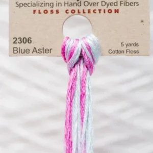2306 Blue Aster Weeks Dye Works embroidery floss skein