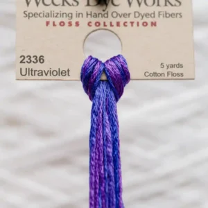 2336 ultraviolet Weeks Dye Works embroidery floss skein
