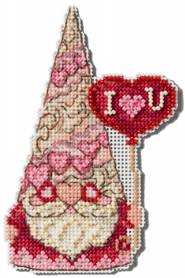 Gnome With Heart beaded kit by Jim shore