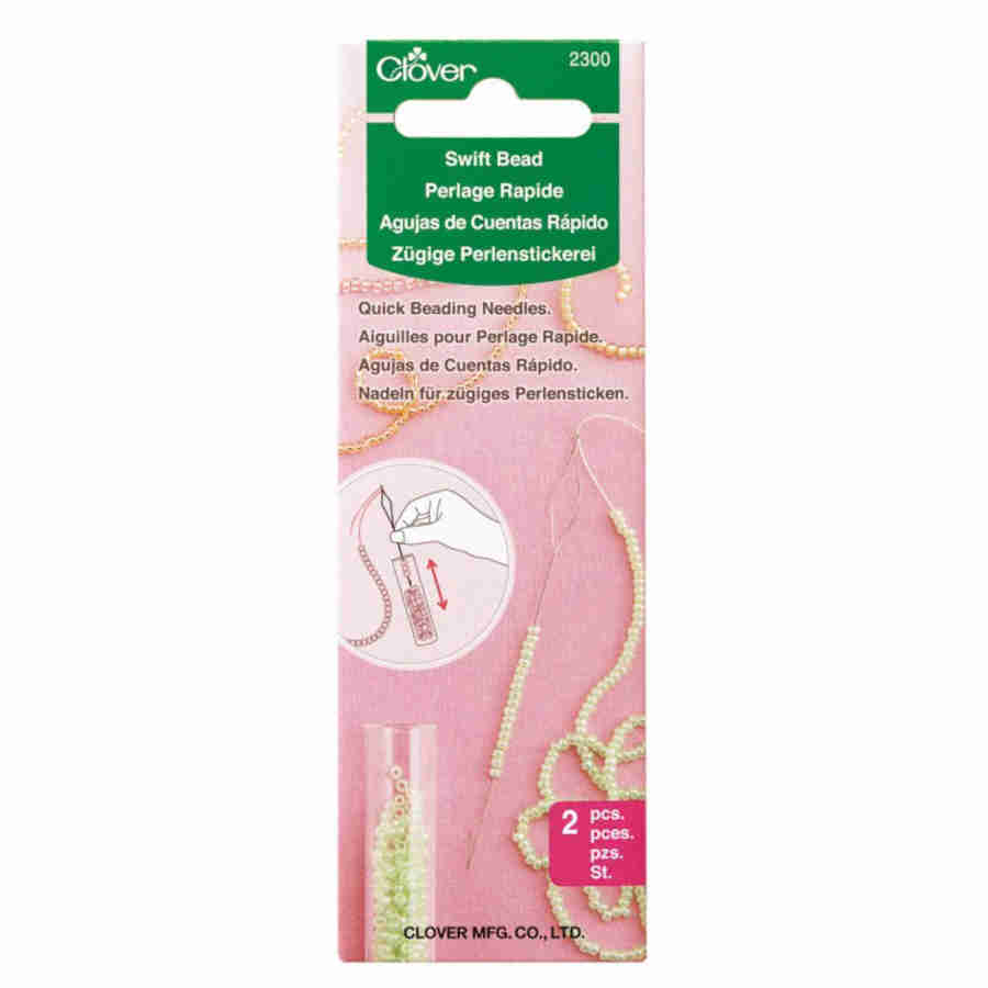 Clover Swift Bead Needles pack of 2
